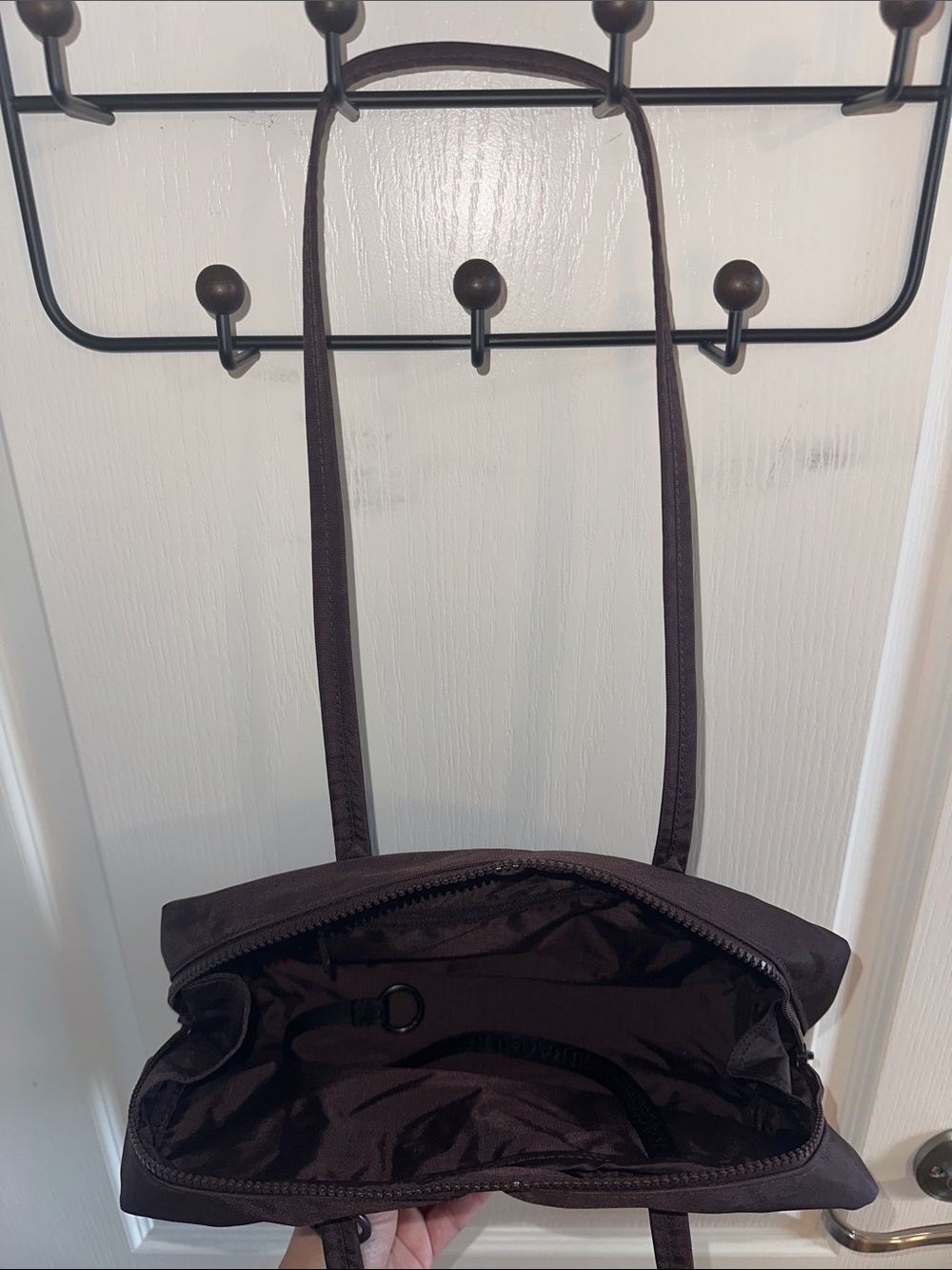 Baggu - Nylon Bowler Bag in Chocolate Plum - Picture 3 of 4
